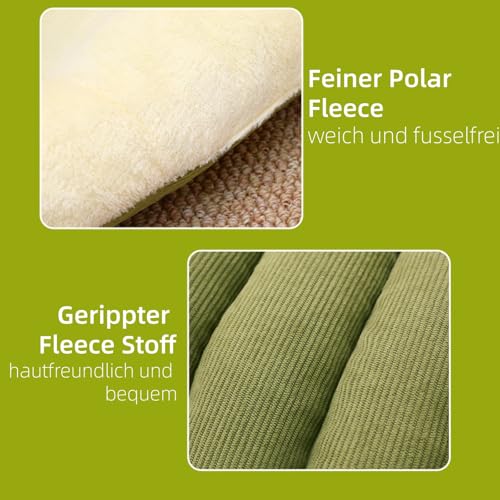 2 in 1 Warmes Katzenbett Winter 45cm, Kuschelhöhle Katze & Hundehöhle Kleine Hunde, Waschbar & Faltbar, Katzenkorb mit Dach, Plüsch Katzenschlafplatz & Versteck für Katzen mit Fellhandschuh(M)