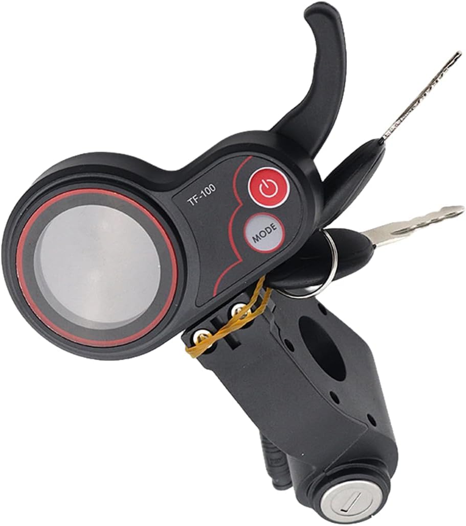TF-100 LCD Display Throttle Meter Dashboard 6pin Switch avec clé de Verrouillage à Porte électrique pour kugoo M4 Electric Scooter