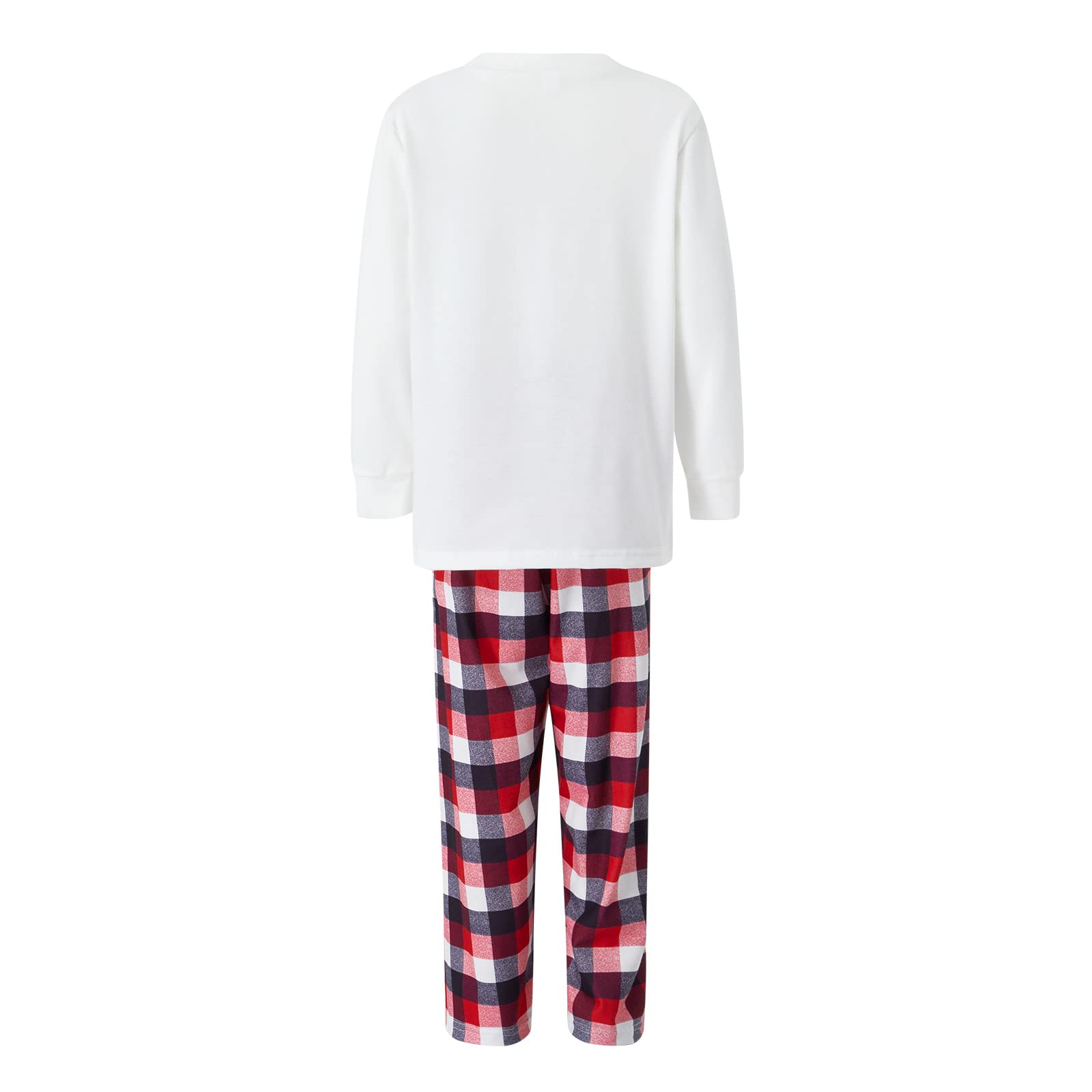 FeMereina FamilyConjunto de pijama de Navidad a juego con estampado de elk para adultos y niños, juego de ropa de descanso familiar