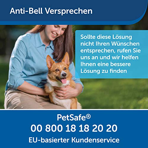 PetSafe Ultraschall Bellkontrolle Deluxe für Außenbereiche, Anti- Bellkontrolle mit digitalem Timer, 15 Meter Reichweite, Hundeerziehung ohne Halsband, ohne Stromschlag, batteriebetrieben