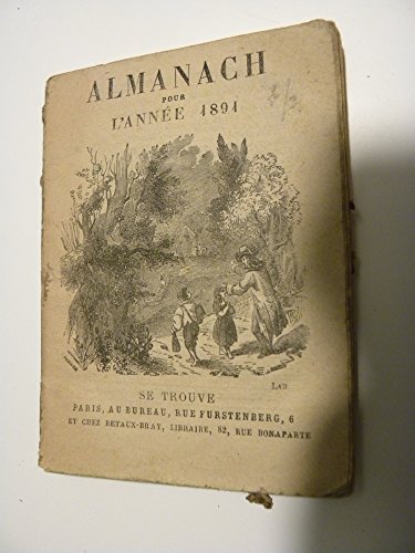 Almanach 1891 Retaux Bray Almanach 1891 Retaux Bray