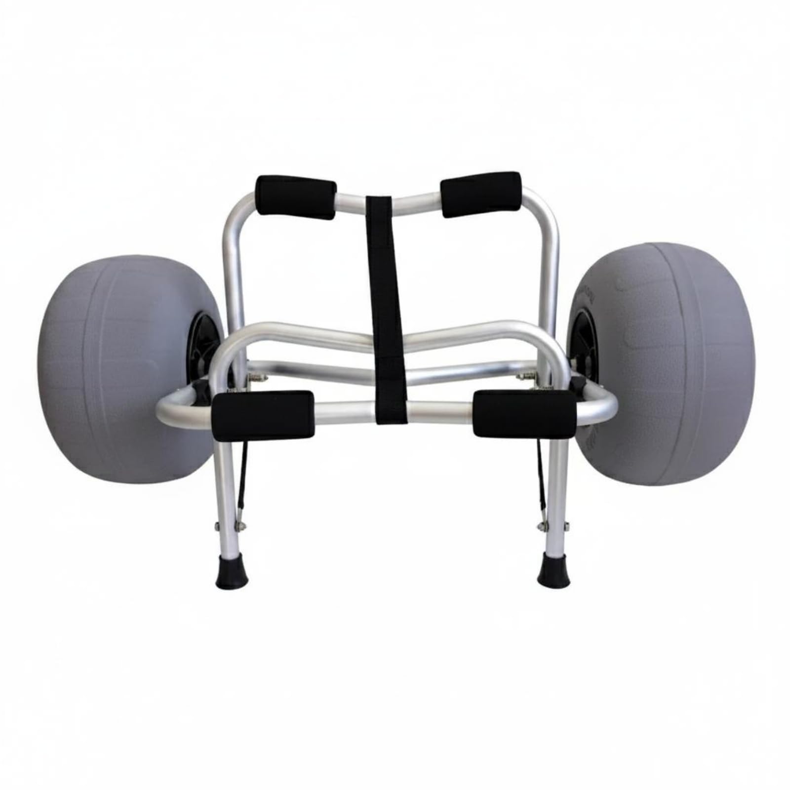 Carrello Kayak con Ruote Facile da Trasportare Carrello Porta Canoa Utilizzo su Sabbia e Ciottoli Attrezzatura Sportiva per Spiaggia, Mare, Molo, Y02011C, S
