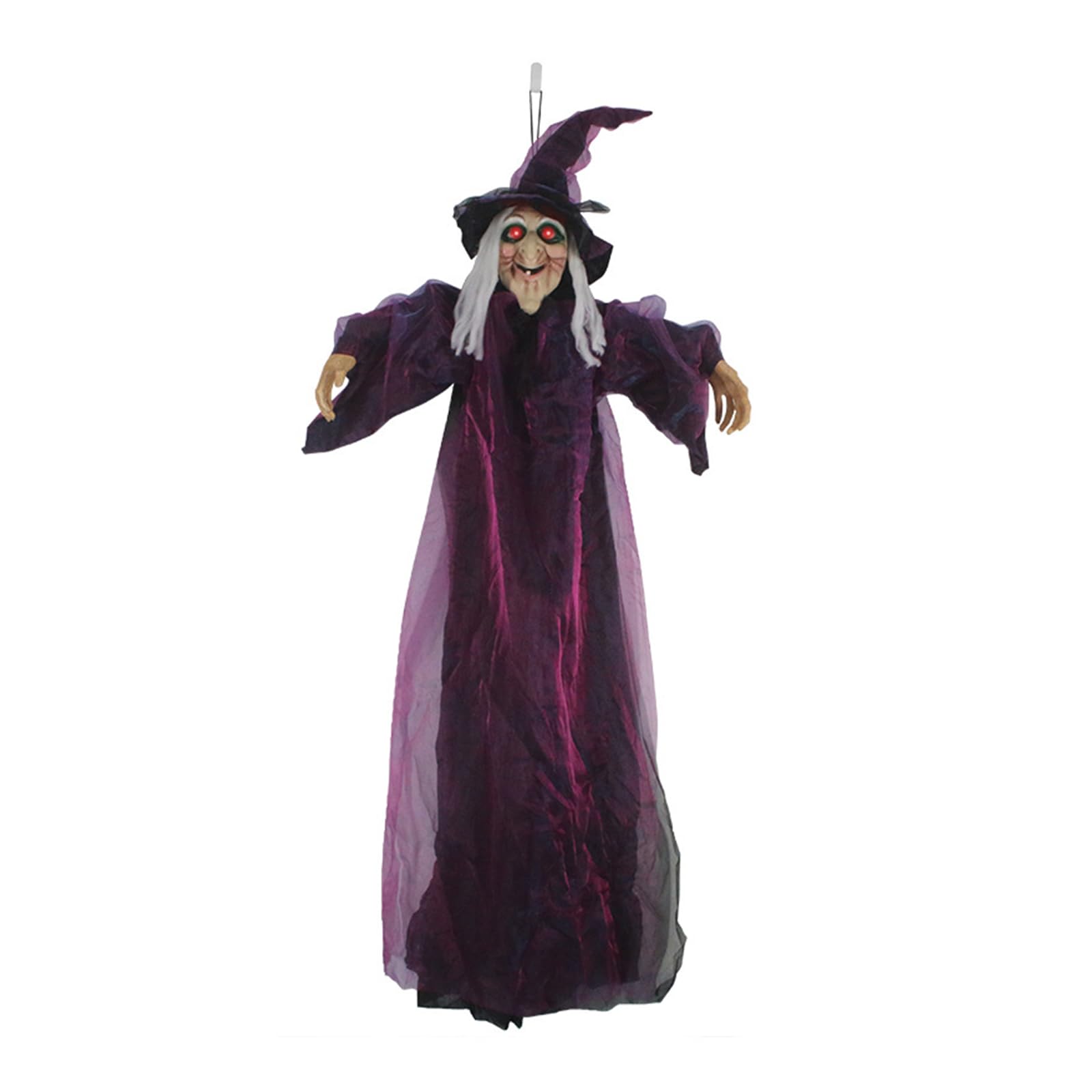 Tsophreniq Haunting Ghostly Witch Pendant with Sound Activation for Horror Movie Sets and Halloween Parties Sound Control Witch