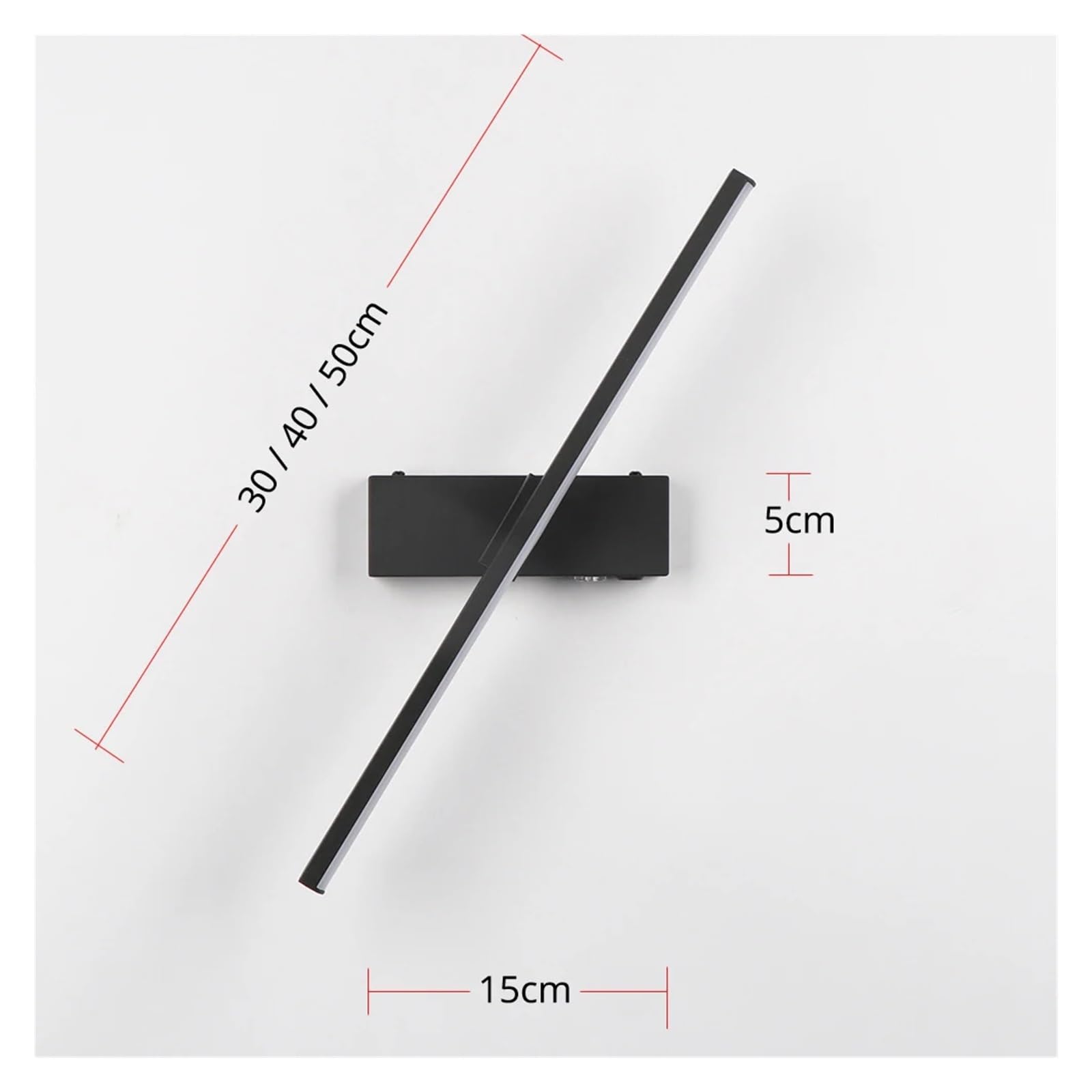 Luci Esposizione Per Quadri Lampada Da Parete A LED Con Batteria Ricaricabile E Interruttore Touch, Dimmerabile, Da Comodino, In Alluminio E Ferro, Tipo C, Luce Notturna(Black,Length 50cm)