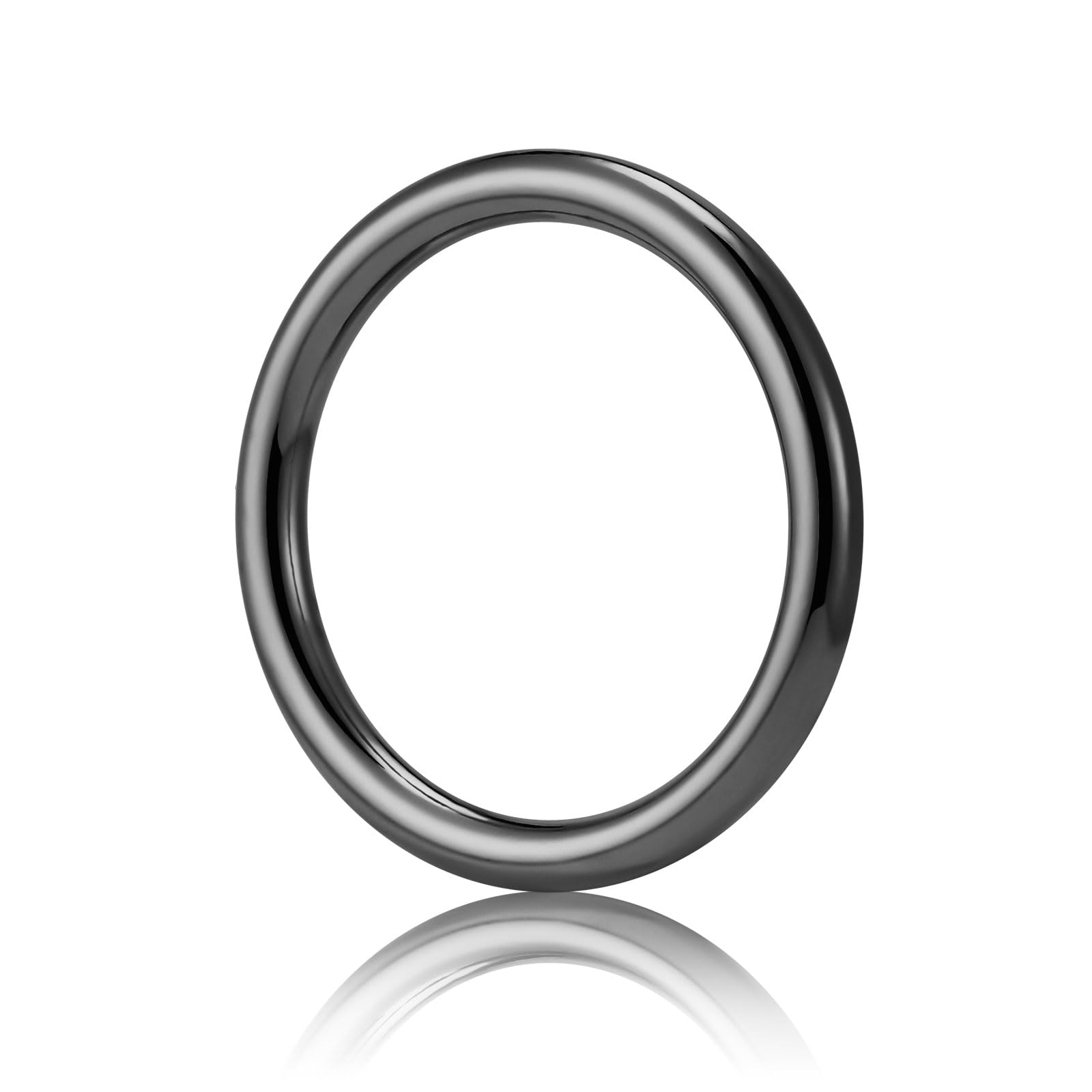 DEVPSISR 15pcs Metal Seamless Welded O Rings,Multi-Purpose O-Ring Hardware for Crafts Dog Collar Macrame Rings,Gunmetal,3/4 inch