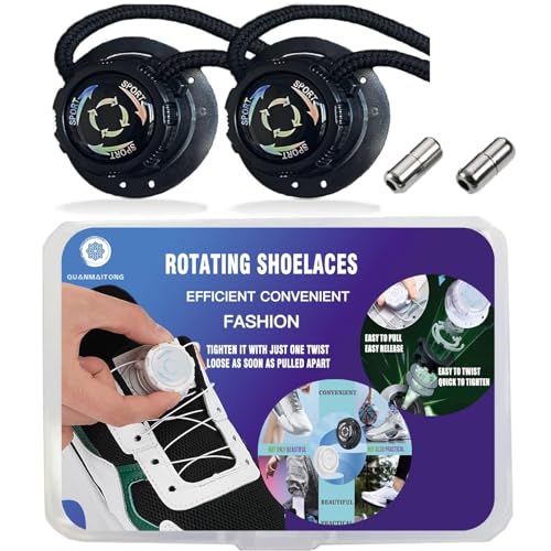 QUANMAITONG Schnürsenkel Schnellverschluss Schuhe，Elastische...