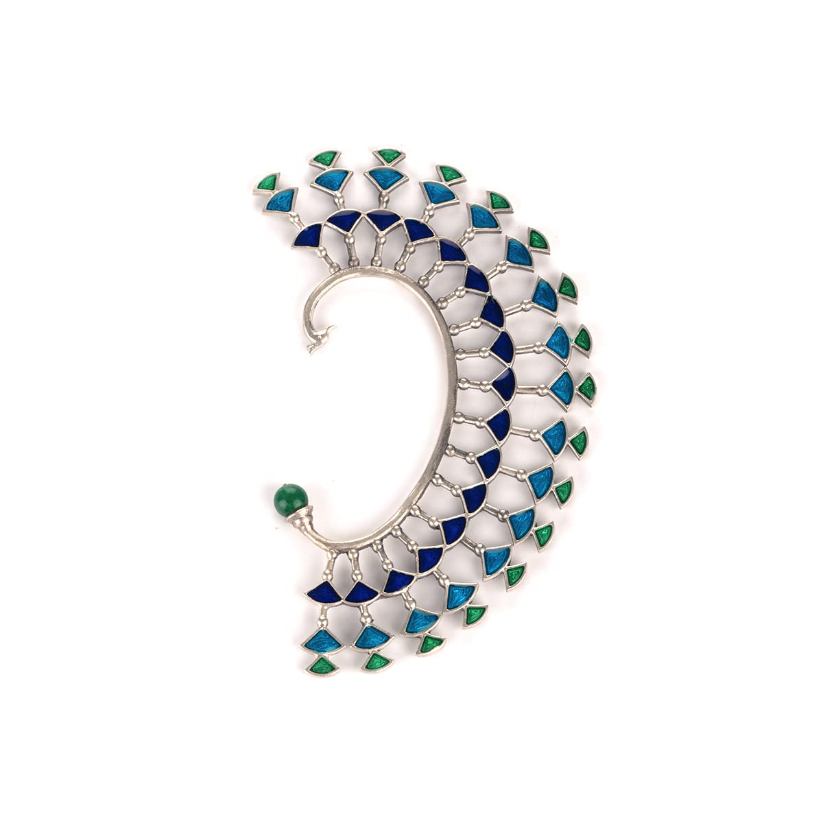 Shayaby CaratLane Oxidised Owning My Extreme Drama Single Ear Cuff in 925 Silver for women