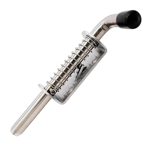 Miniatura 7 de Paquete de 6 pasadores de bloqueo de acero 304 de 5 pulgadas (5.039 in) adecuados para puertas, puertas de remolque utilitario, armarios, etc.