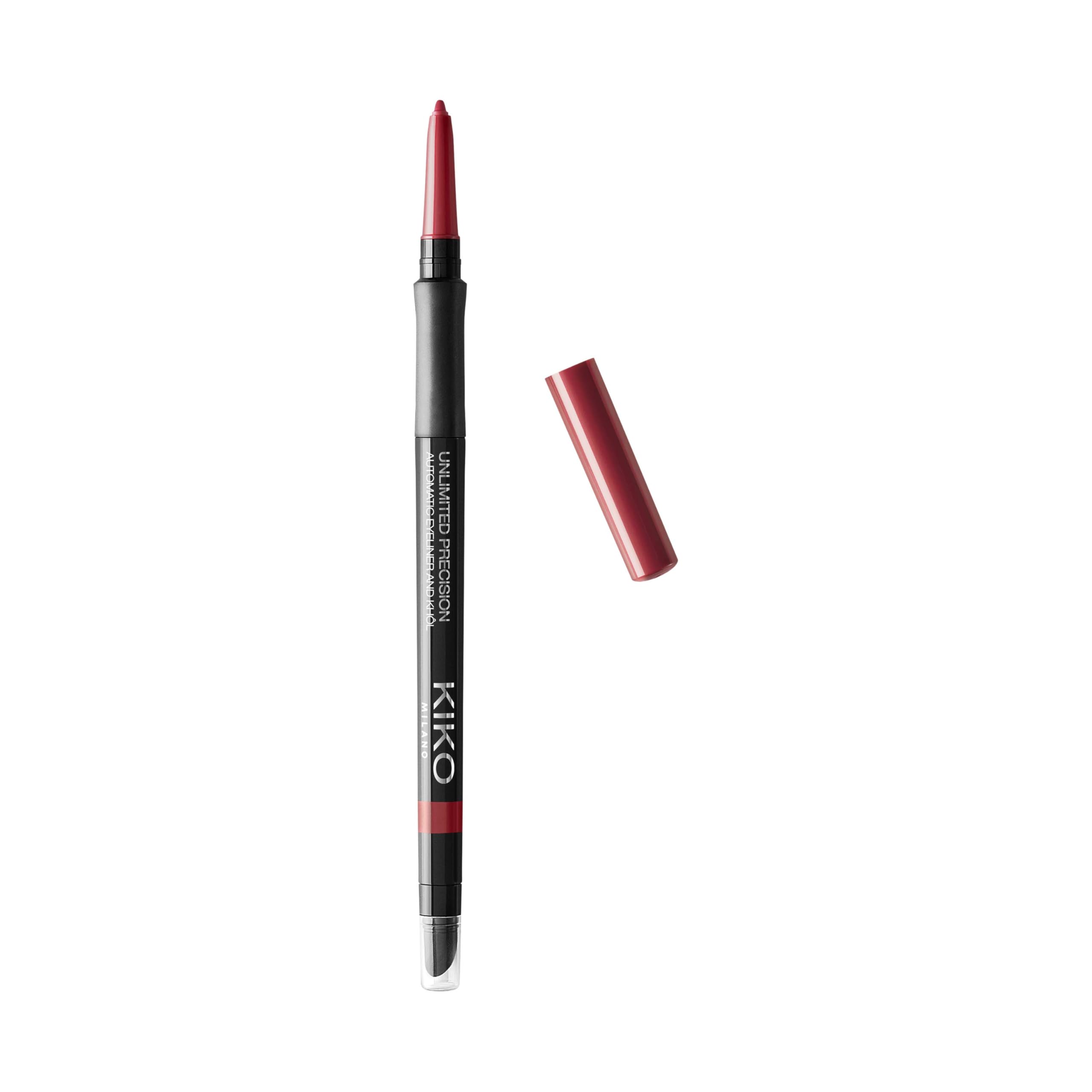 KIKO Milano Unlimited Precision Eyeliner Automatic And Khôl 04 Eye Pencil - 04 Spicy Burgundy