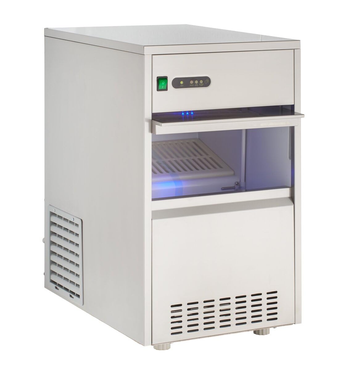 GastroHero Eiswürfelbereiter ECO 50 kg/24h Hohlkegel Eiswürfelmaschine Edelstahl luftgekühlt