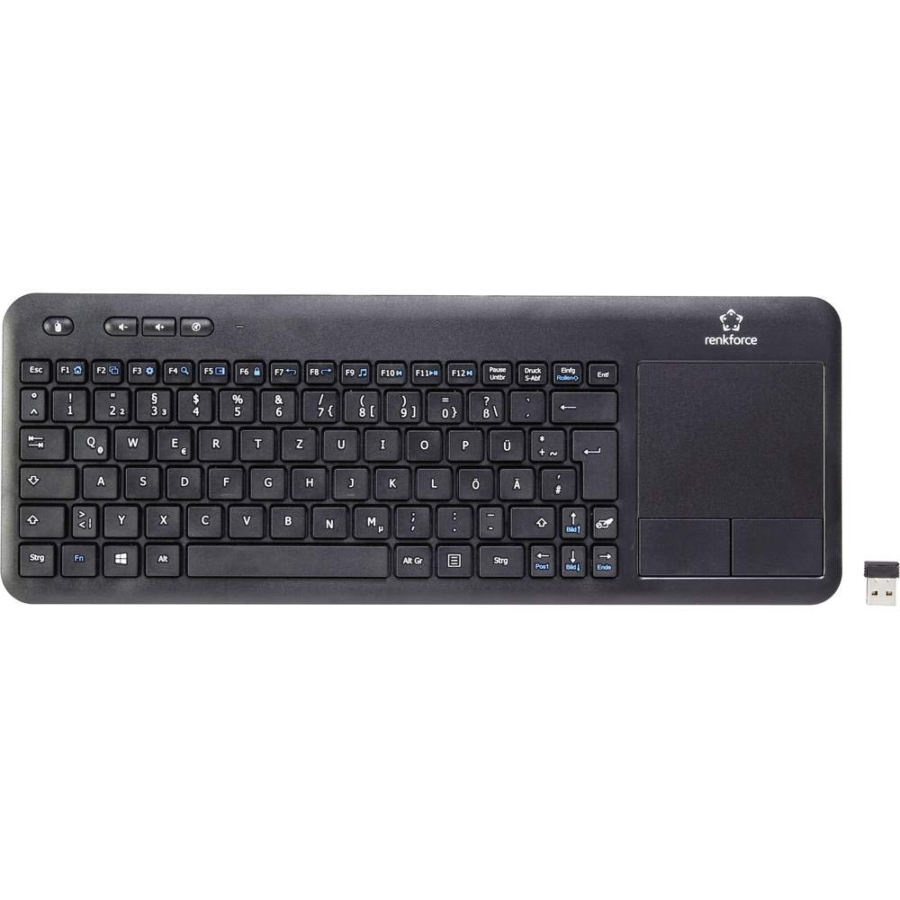 Renkforce IM-IKB110-BK – Staub- Und Spritzwassergeschützte USB-Tastatur Mit Touchpad, IP68, Für Industrie & Labor