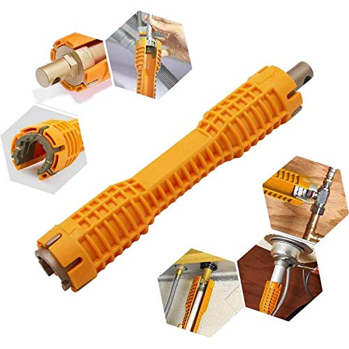 Faucet And Sink Installer,Multi-Purpose Wrench Plumbing Tool for Toilet Bowl/Sink/Bathroom/Kitchen Plumbing Multifunctional Plumbing Tools