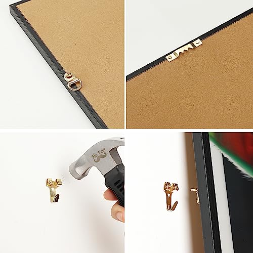 Image of Mr. Pen- Picture Hanging Kit, 310 pcs, Gold, Assorted Hooks (Pack of 2)