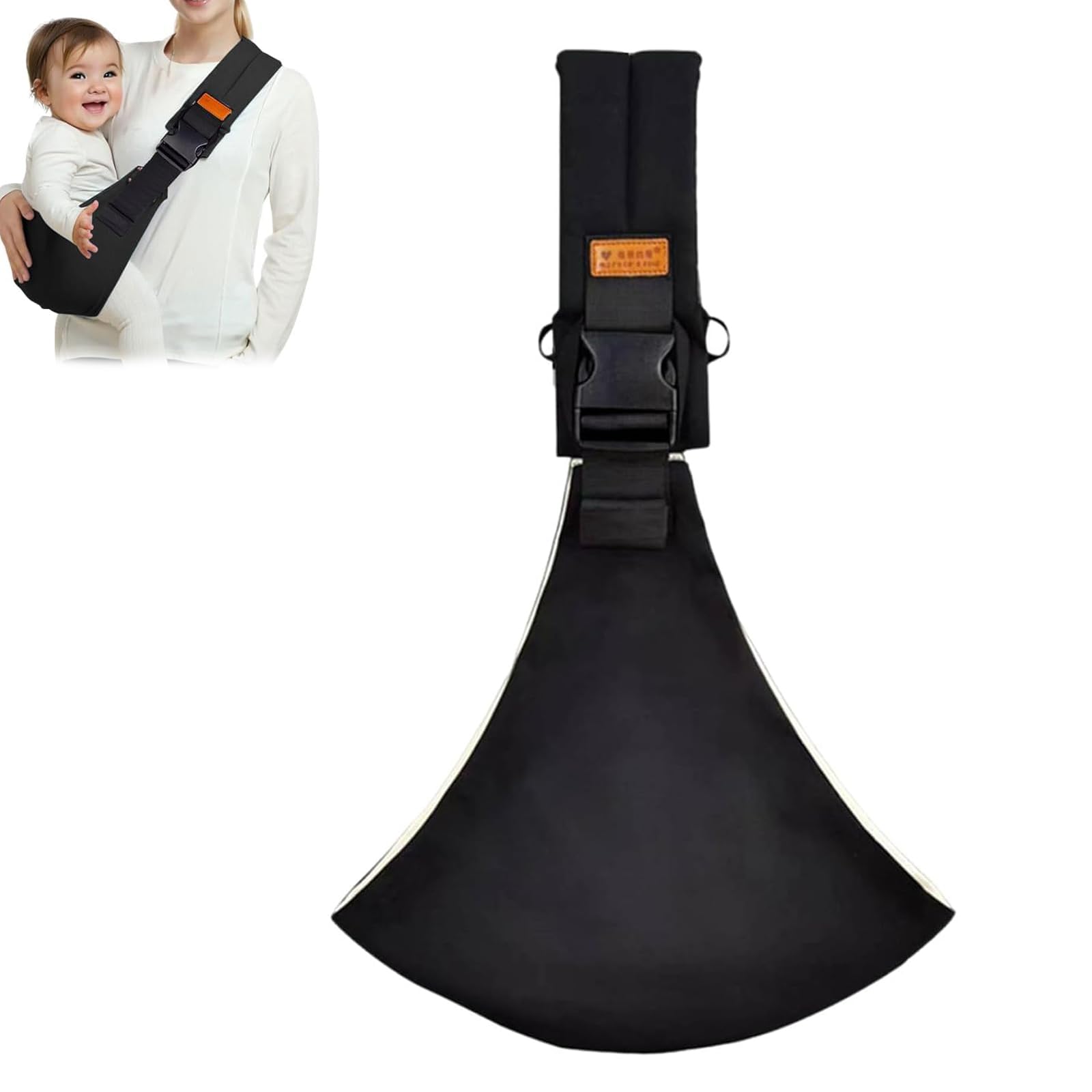 Guyode Porte Bebe Toddler Réglable  Echarpe de Portage Bebe Léger et Respirant  Baby Carrier Physiologique s'Applique à 6-36 Mois  Sling Bébé Randonnée Ergonomique  Babycare Portage (Noir)