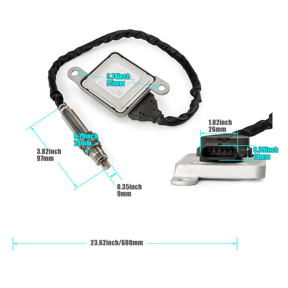 El sensor de NOx 5WK96681D es adecuado para Mercedes-Benz W166 W172 W222 W212 C218 X218 A207 C207-