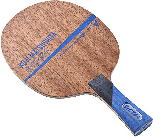 VICTAS 028104 Koji Matsushita Table Tennis Racket, Offensive Shake Hand, Defense Use, 5 Piece Plywood, Model Used by Koji Matsushita Players, Flared