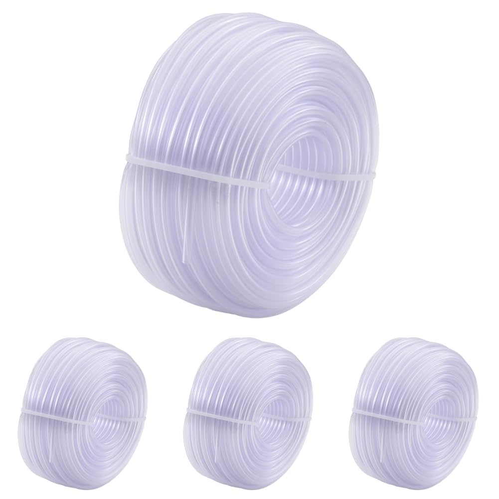 Eastman 0.17 Inch ID (1/4 Inch OD) PVC Clear Vinyl Tubing, 150 Foot Length, 98616 (Pack of 4)
