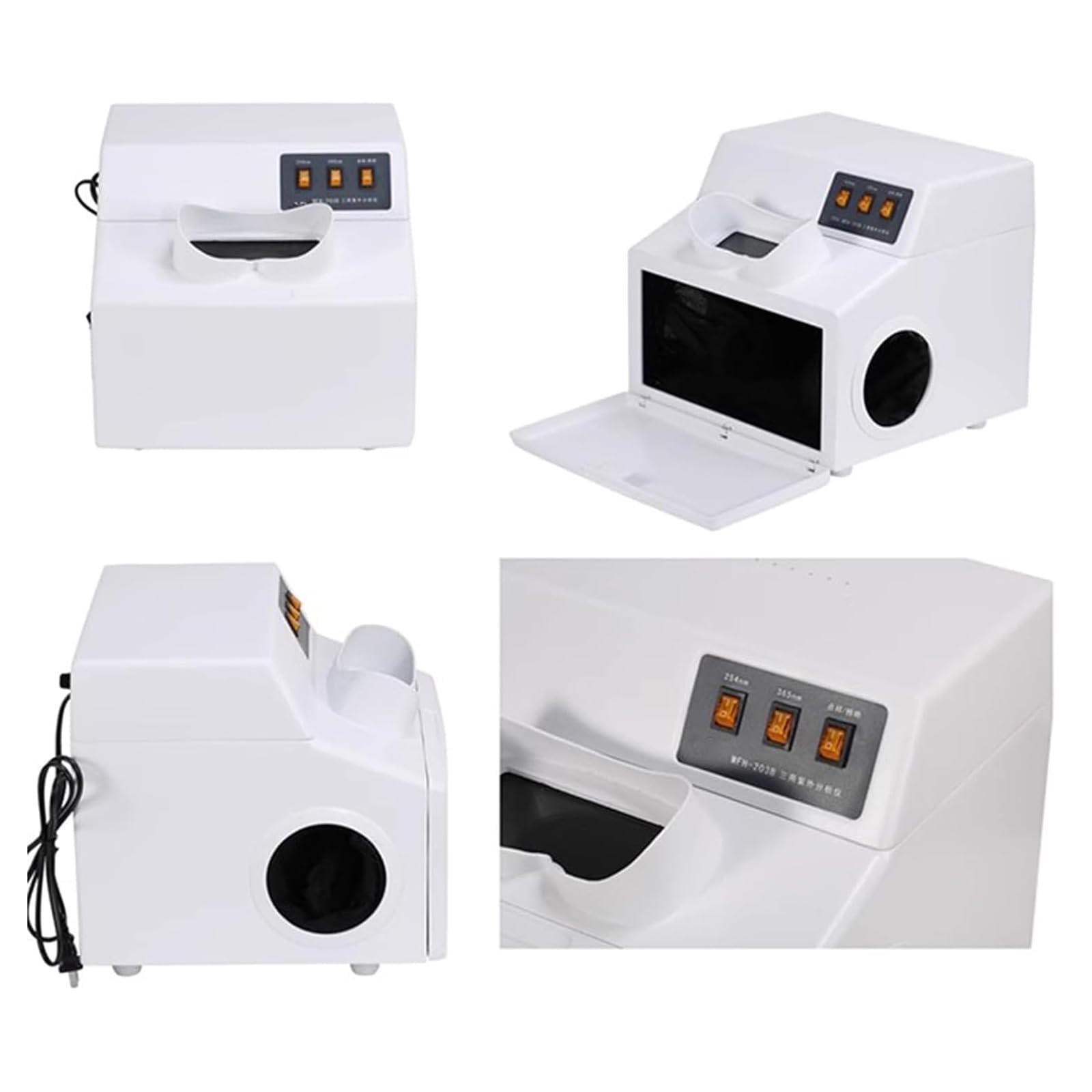 Analizzatore ultravioletto UV, rilevatore di fluorescenza da laboratorio, lunghezza d'onda 254 nm/365 nm, include filtro UV con finestra di osservazione per test e analisi del prodotto