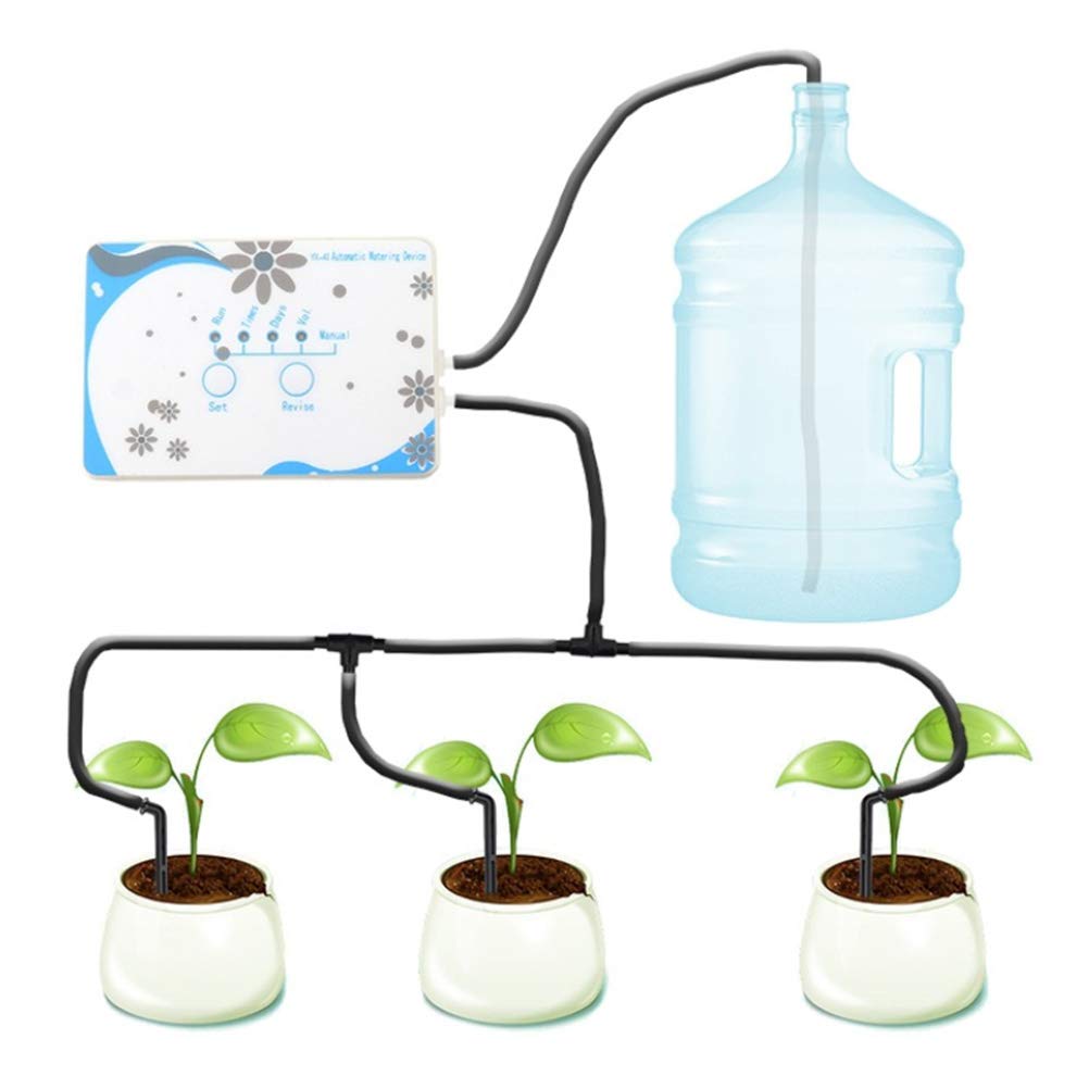 Kit de Riego Automático por Goteo, de Riego Automático para Plantas en Macetas, Batería de Litio Recargable con Flechas de Goteo, Regadera de Plantas de Vacaciones para Jardín y Patio