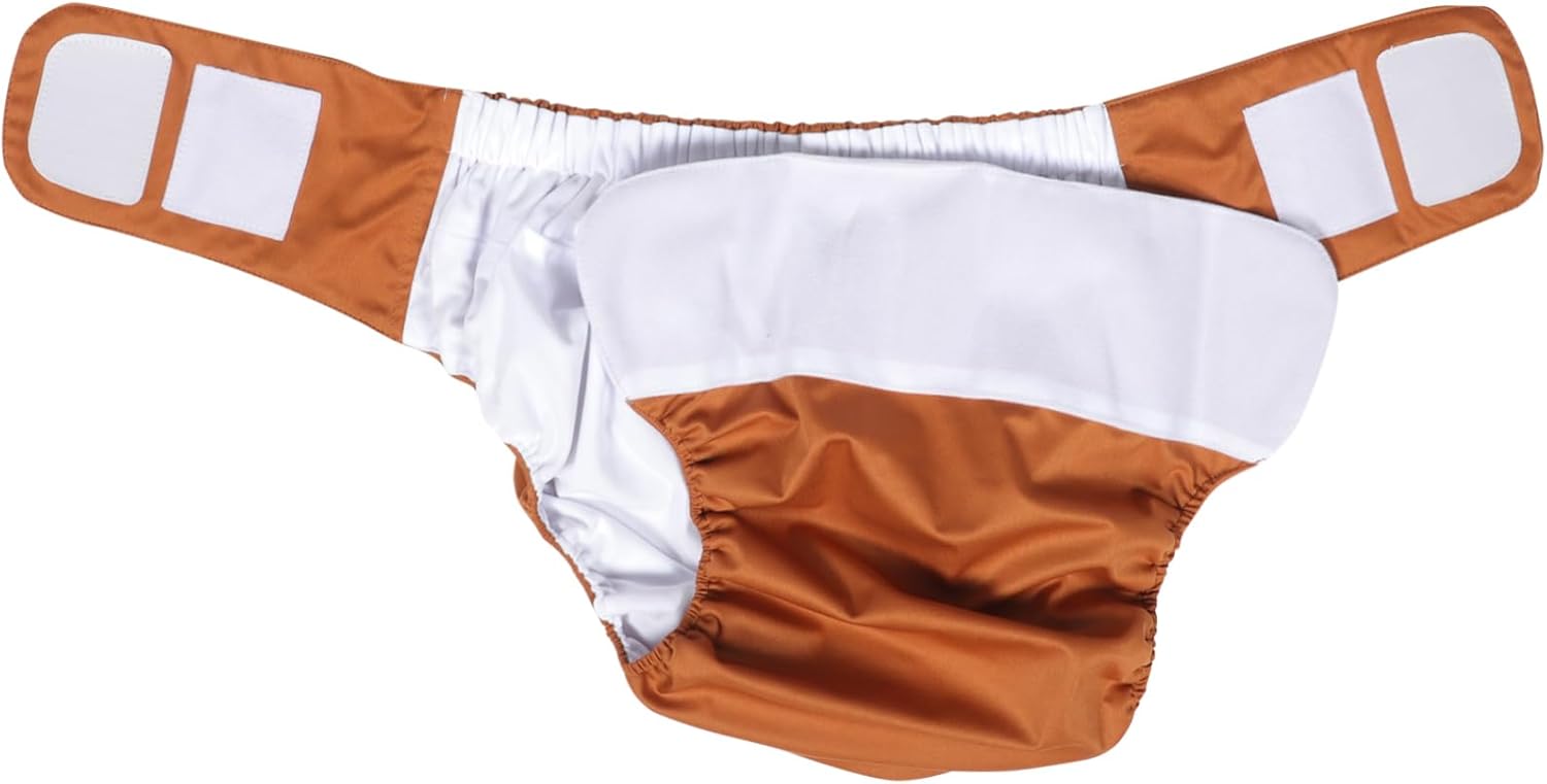 NOLITOY Sticky Urinal Pant for Elderly Washable Reusable Diapers Breathable Material