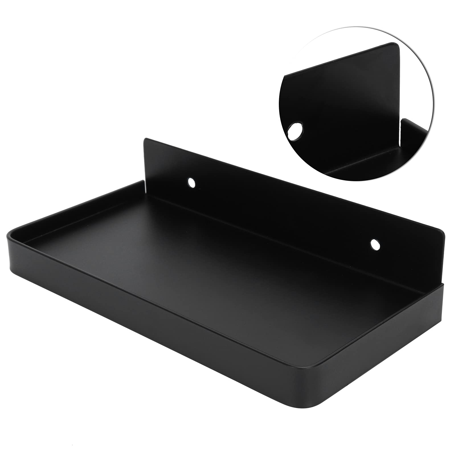 Ejoyous Porta Telefono in Acciaio Inox per Bagno, 185x90mm (BLACK)