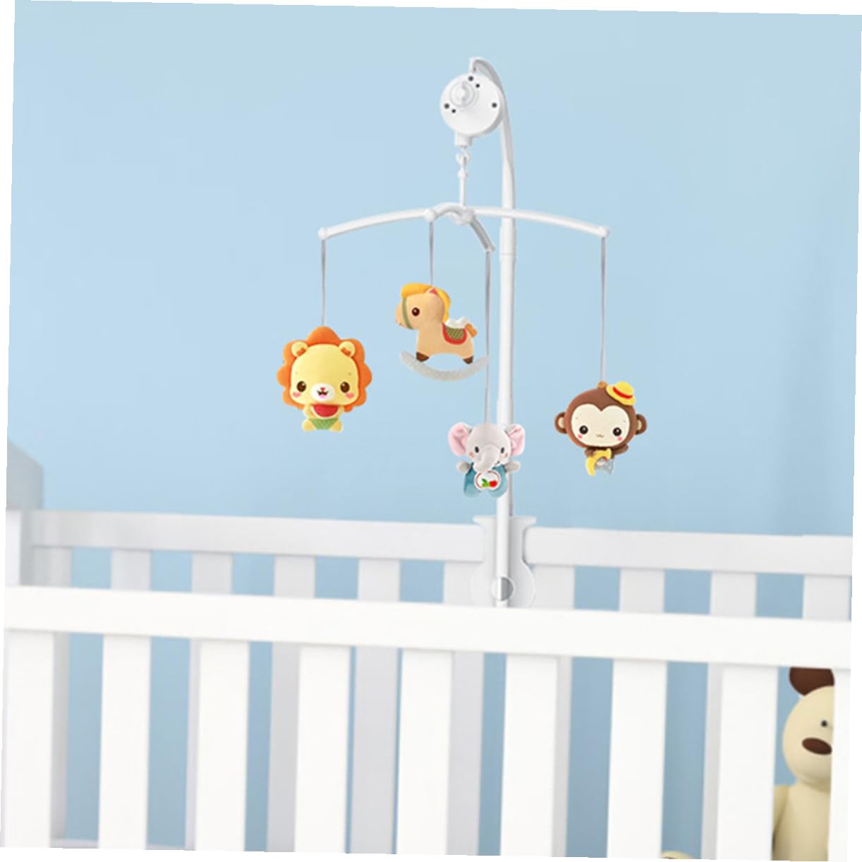 1 juego Soporte Musical para Móvil de Cuna de Soporte con Campanas Musicales y Juguetes Colgantes para Bebés para Decorar y la Atención Recién Nacidos