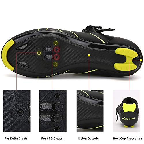 Image of Unisex Cycling Shoes Compatible with pelaton Indoor Road Bike Riding Shoes for Men and Women Delta Cleats Clip Outdoor Pedal