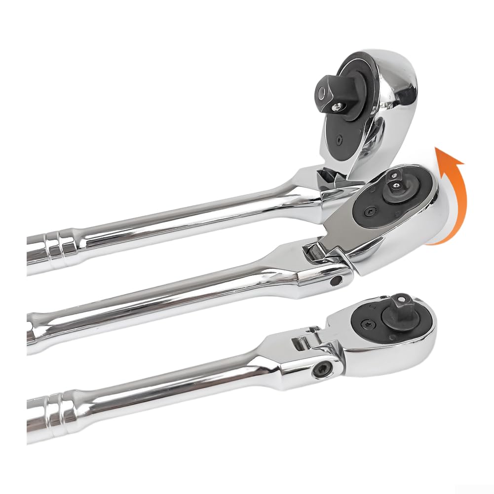 Llave Trinquete Mango Largo para acero 1/4 3/8 1/2 Llave Trinquete(10pcs)