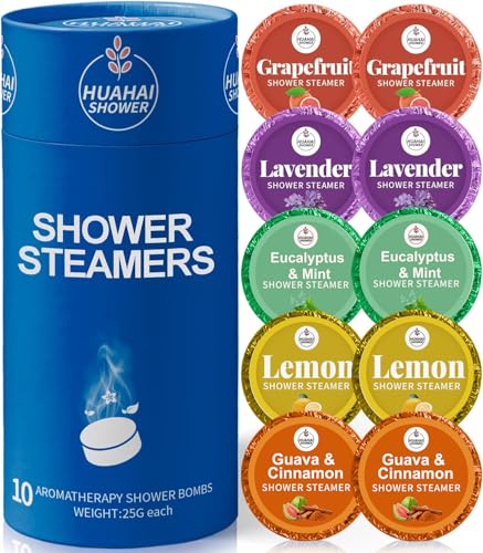 Shower Steamers Aromatherapy, 10-Pack Shower Bombs Christmas Stocking Stuffers for Women...
