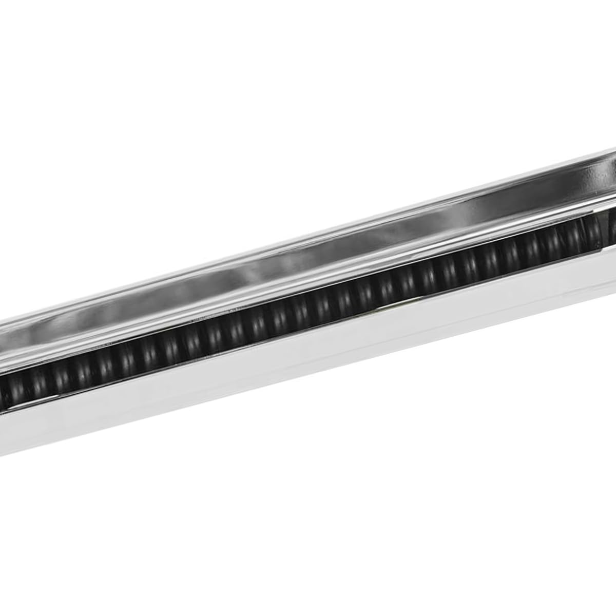 Semi Truck Mud Flap Hangers - 30.25" Chrome Spring Loaded Brackets With Hardware Kit