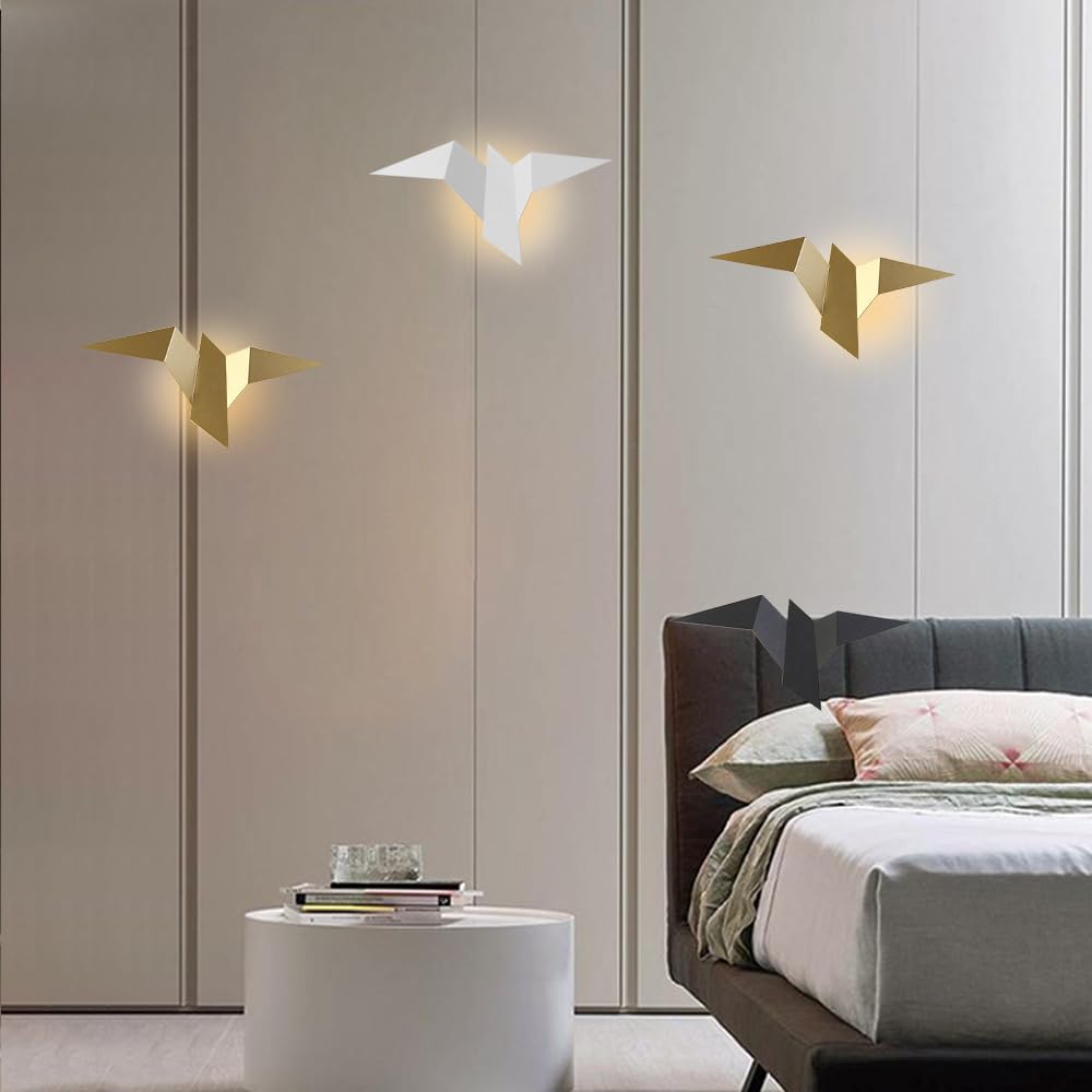 Ściana LED Light, metalowe kinkiety origami, 2W, oświetlenie dekoracyjne wnętrza, lampy ścienne do korytarza, salon, tła ścienna