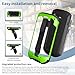 Protective Case Cover for Zebra TC51 TC52 TC56 TC57 TC510K Rugged Boot with Hand Strap for Zebra Phone Case with Tempered Glass (Green)