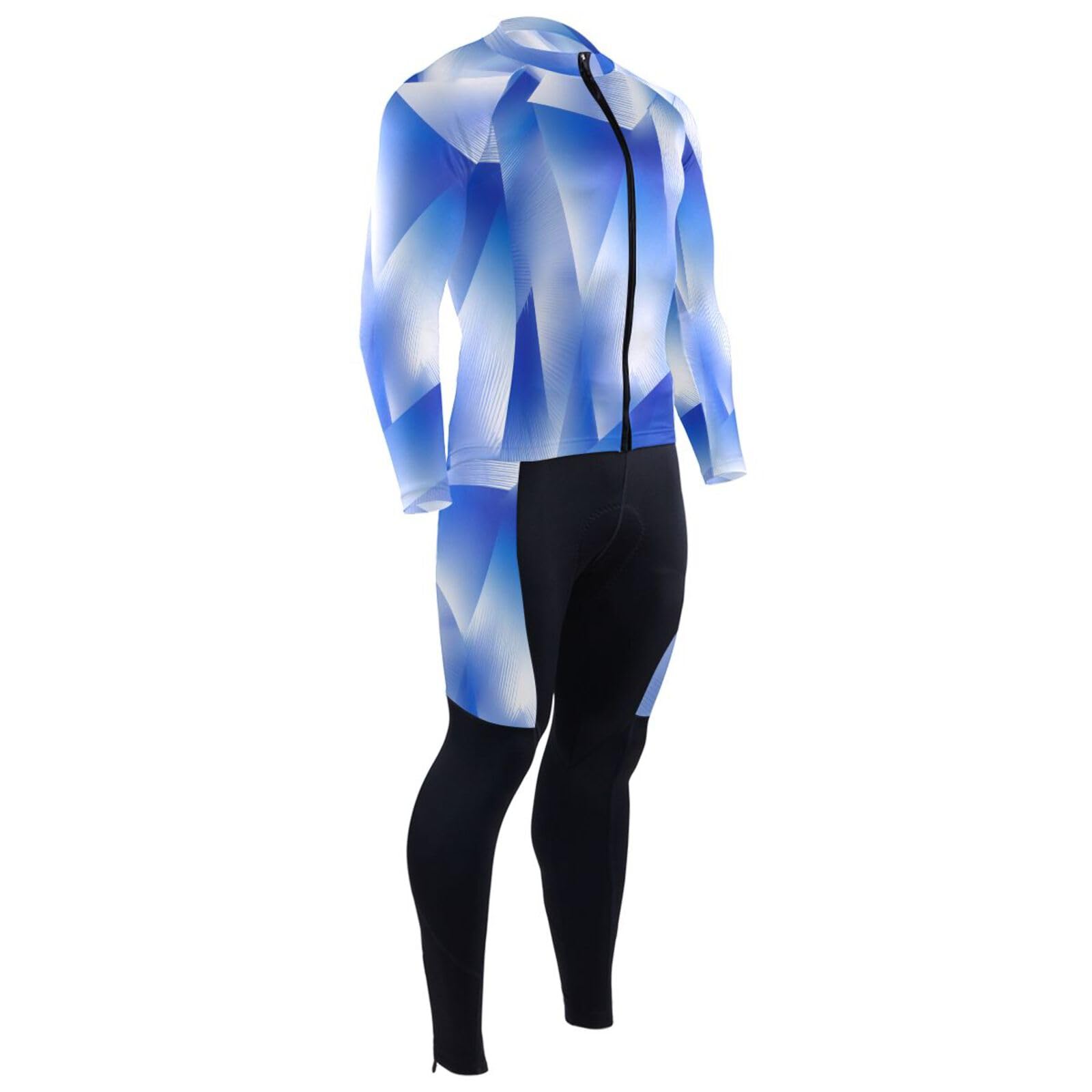 Herren-Radtrikot mit Taschen, winddicht, 3D-gepolstert