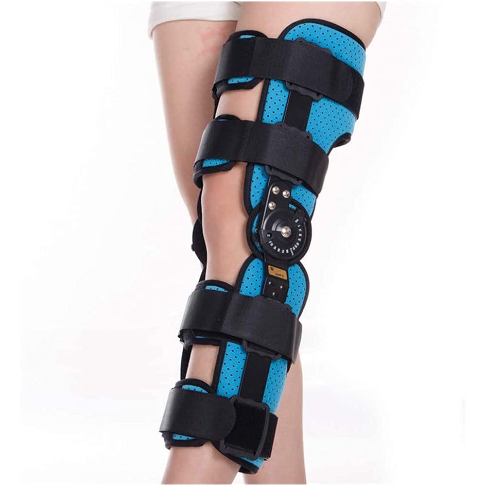 Rodilleras Ortopedicas, Soporte de Articulación de Rodilla Ortesis de Rodilla Regulable con Bisagras para ACL/PCL/Menisco/Ligamento/Lesiones Deportivas, Large