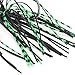 Ddewing Bait Grass Blocking Anti Hanging Bearded Man Fish Hook Bait Freshwater Bass False Bait Leaf Spinnerbait Anti Hanging Bottom Fishing for Fresh Sea Bass(Black)