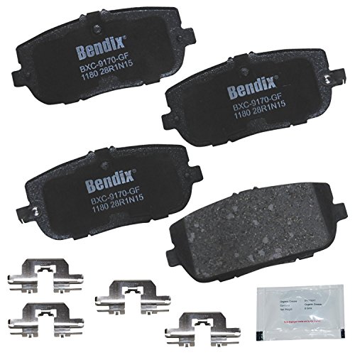 Image of Bendix Priority1 CFC1180 Ceramic Rear Brake Pads for Fiat 124 Spider 2020-2017, Mazda MX-5 2020-2006, MX-5 Miata 2023-2006