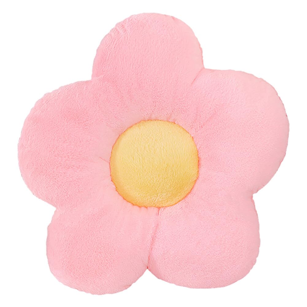 Katutude Flower Cushion Pillow Fluffy Soft Flower Shaped Floor Pillow Chair Pad Decorative Flower Throw Pillows for Sofa Couch Bed Bedroom Living Room Office Use, DIA-50cm/19.7inch