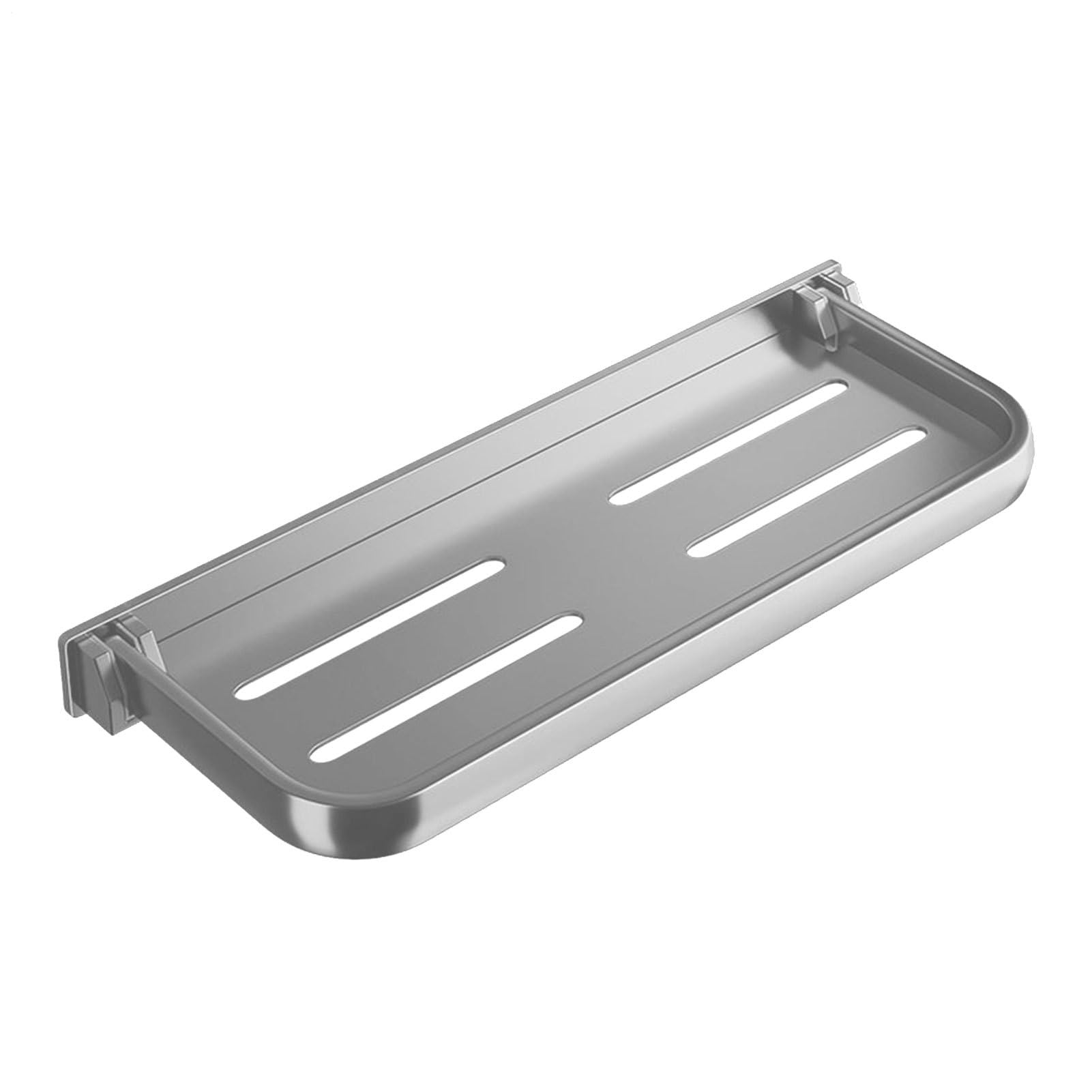 Aluminum Fold-Down Wall Shelf Shower Shelf Organiser Space-Efficient Versatile Floating Storage Accessory for Interior Organization