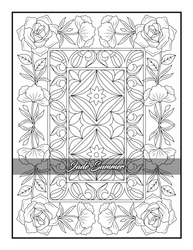 100 Amazing Patterns: An Adult Coloring Book with Fun, Easy, and Relaxing Coloring Pages - Image 60