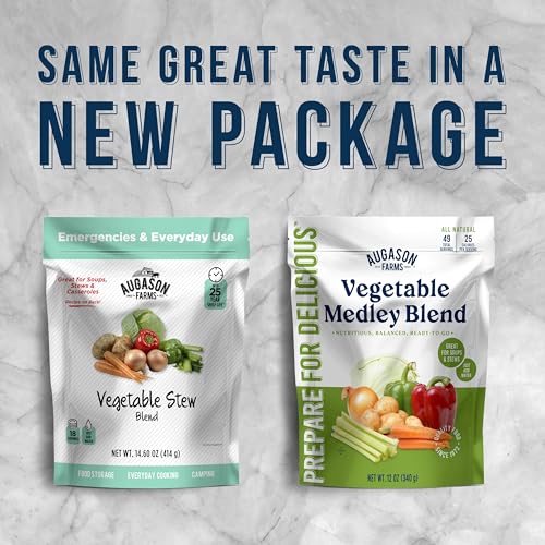 Image of Augason Farms Vegetable Medley Blend Resealable Pouch | Emergency Food Supply, Everyday Meals, 49 Servings