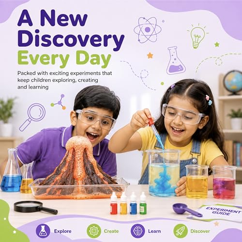 Image of Lifelong Labs Science Kit | 150+ Fun Experiments for Kids | STEM Learning Educational Kit for 6-7-8-9-10-11-12-15 Years | STEM Project Science Kit Birthday Gift Toy for Boys & Girls