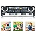 m zimoon Tastiera Musicale, 61 Tasti Pianoforte per Bambini con Microfono Giocattolo Musicale Educativo Portatile Tastiera Pianoforte per Bambini Ragazzi Ragazze Principianti