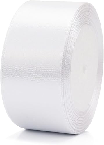 Miniatura 4 de Clmentp Lazos de cinta blanca de 1-12 pulgadas para envolver regalos, decoración de boda, manualidades, Pascua, flores, cabello, decoraciones de