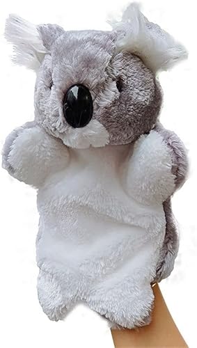 Miniatura 7 de Marionetas de mano de animales  Panda, conejo, gato, oso muñeca de peluche para juegos de rol, cuentos y enseñanza preescolar, gran regalo de