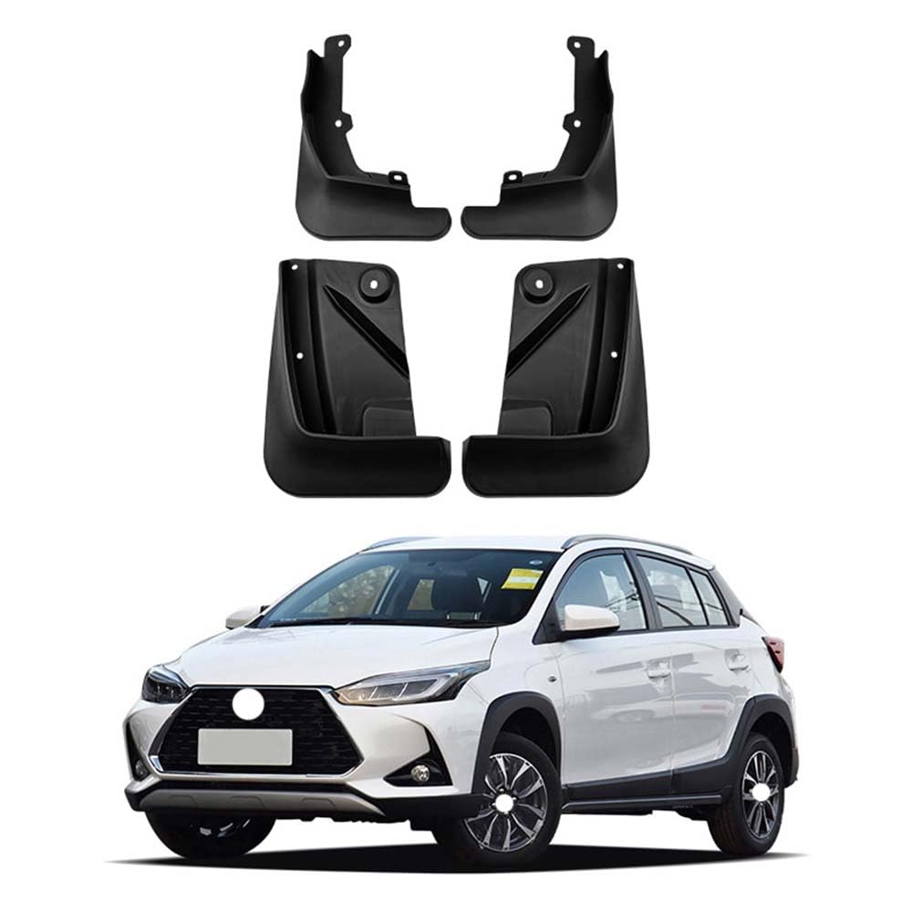 RJQXZXGQ Car Mud Flaps, for Toyota Yaris X 2020-2023 Front & Rear Car Mud Flaps, Splashproof Tough Auto Splash Guards Fenders
