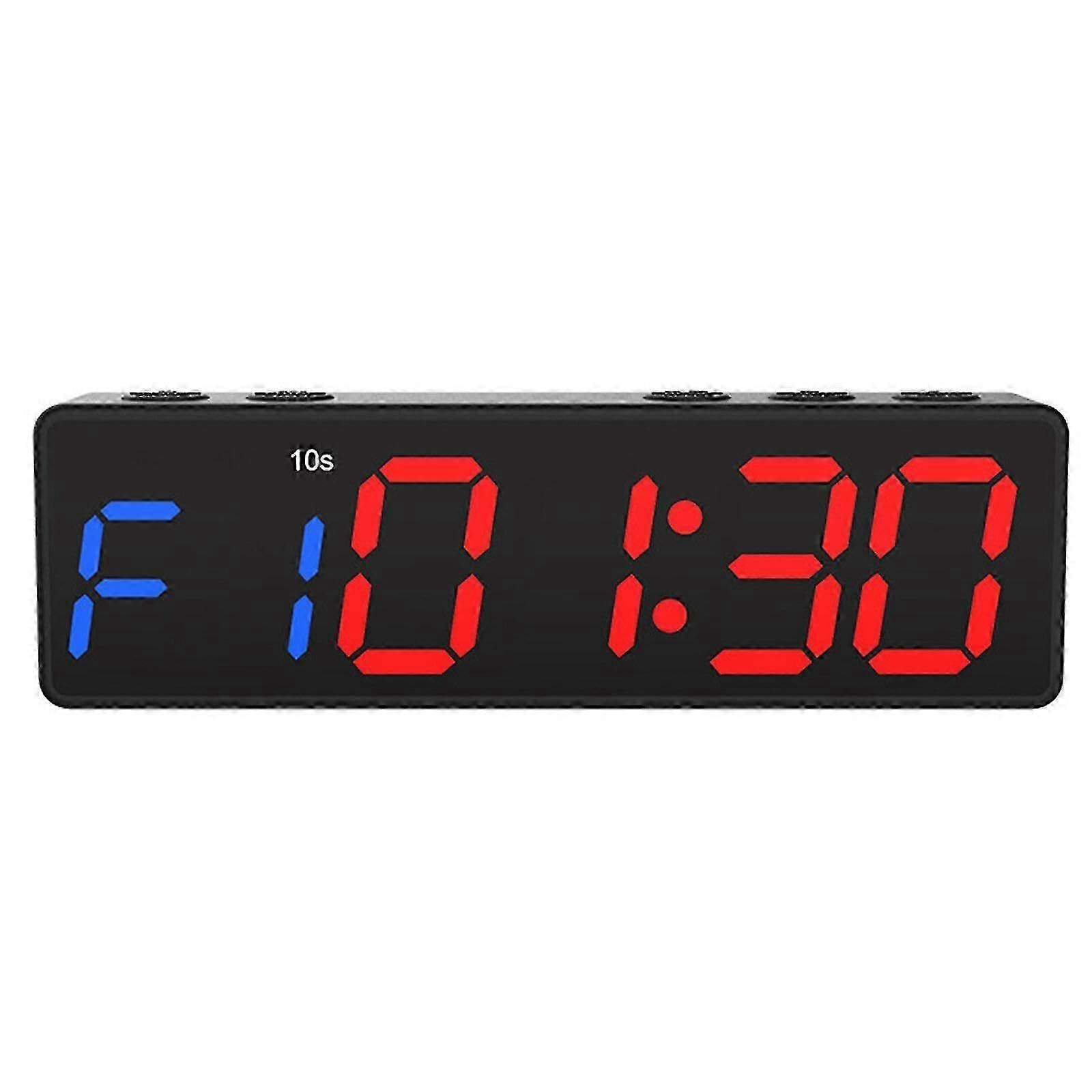 JOYHAPPST Gym Timer Clock For Home Gym With Remote,large Gym Clock Timer Stopwatch Count Down/up, Workout Timer Interval Clock