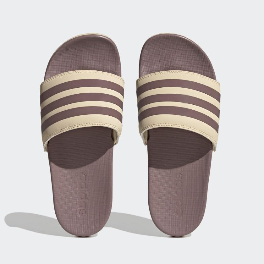 Image of adidas womens Adilette Comfort Slides Sand Strata /Wonder Oxide /Sand Strata 11