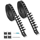 2pcs 39.4inch Drag Chain Cable Carrier Open Type R18 Wire Cable Chain for CNC Router Mill and 3D Printer,Extra 2 Pair End Connectors,1pc Screwdriver,12 Screws(10x15)