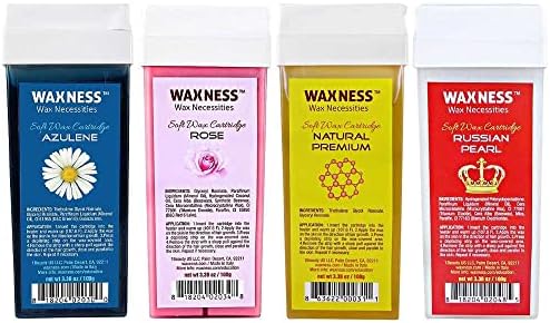 Waxness Wax Necessities Soft Wax Cartridge Set of 4 Cartridges x 3.38 Ounces
