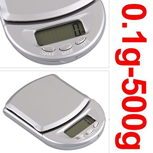 Mini Digital Pocket Scales Jewelers Blue 0.1 g-500g Jewellery LCD Display portátil Precision Gram by astrade